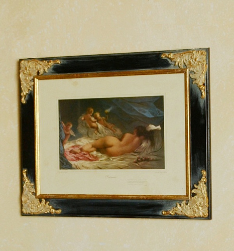 Картина 1947 B гравюра с изображением девушки 