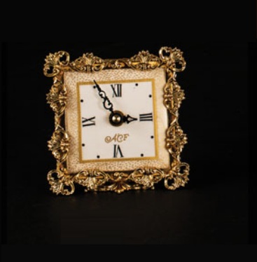 Часы настольные 1881 ACF Фарфор, золото из Италии в наличии и на заказ в Москве - spaziodecor.ru