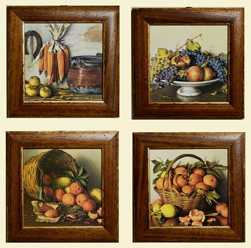 Комплект картин 5031 натюрморт для кухни из 4 картин