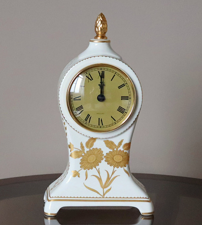 Часы  каминные О1337  ACF  Фарфор, золото из Италии в наличии и на заказ в Москве - spaziodecor.ru