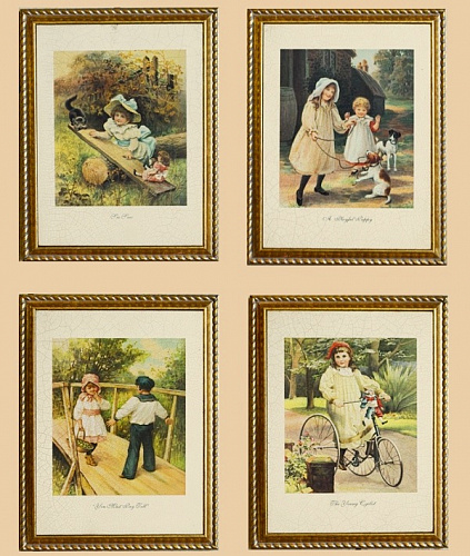Комплект картин 5487 комплект из 4 картин с изображением детей