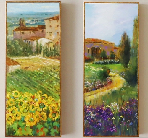 Комплект картин 3984 с изображением пейзажей Тосканы