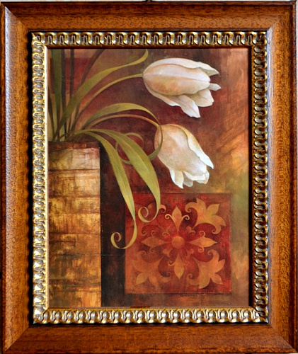 Картина  4384 B белые тюльпаны