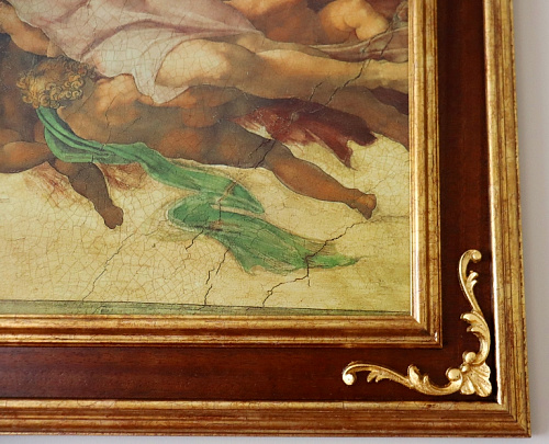 Картина 3338 репродукция картины Сотворение Адама Микеланджело 