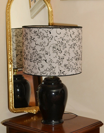 Настольная лампа  1272 G Nero FAP Caponi керамика из Италии в наличии и на заказ в Москве - spaziodecor.ru