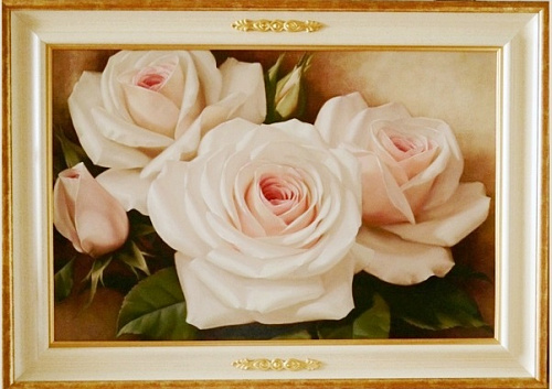 Картина 4540B с розами можно повесить над кроватью