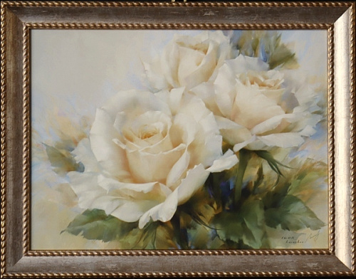 Картина  5395 B Белые розы