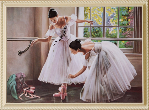 Картина  5119 B жанровая сцена с балериной