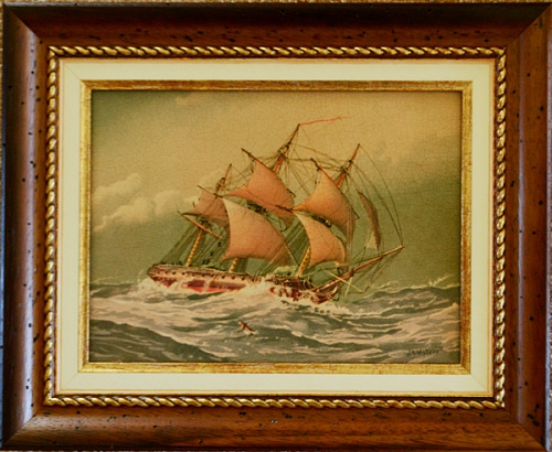 Картина  5679 B Корабль в деревянной раме