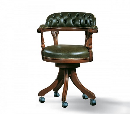 Кресло 0153P Seven sedie Бук, кожа из Италии в наличии и на заказ в Москве - spaziodecor.ru