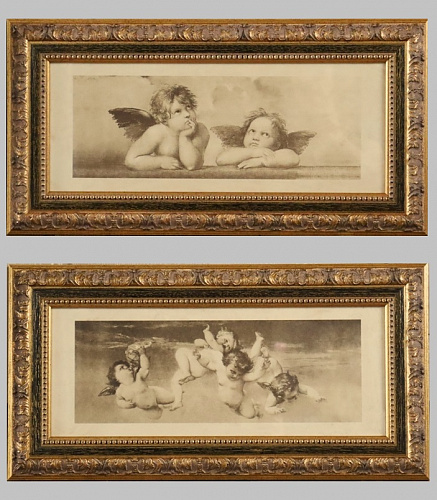 Комплект картин 2653 гравюры с ангелочками