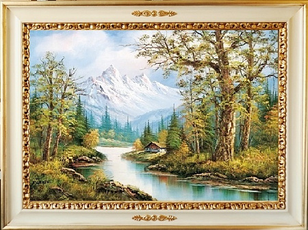 Картина 11679  Дерево в красивых деревянных рамах купить в Москве - spaziodecor.ru