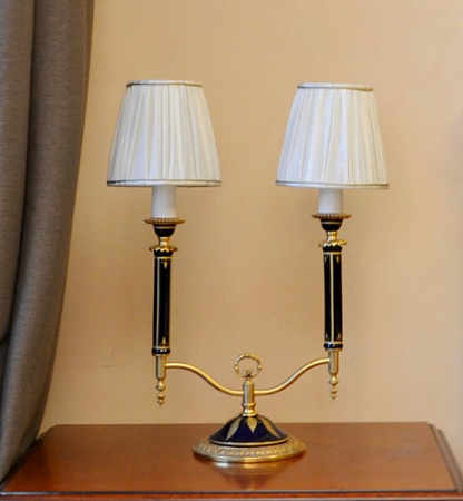 Настольная лампа 1600 ACF латунь, фарфор золото из Италии в наличии и на заказ в Москве - spaziodecor.ru